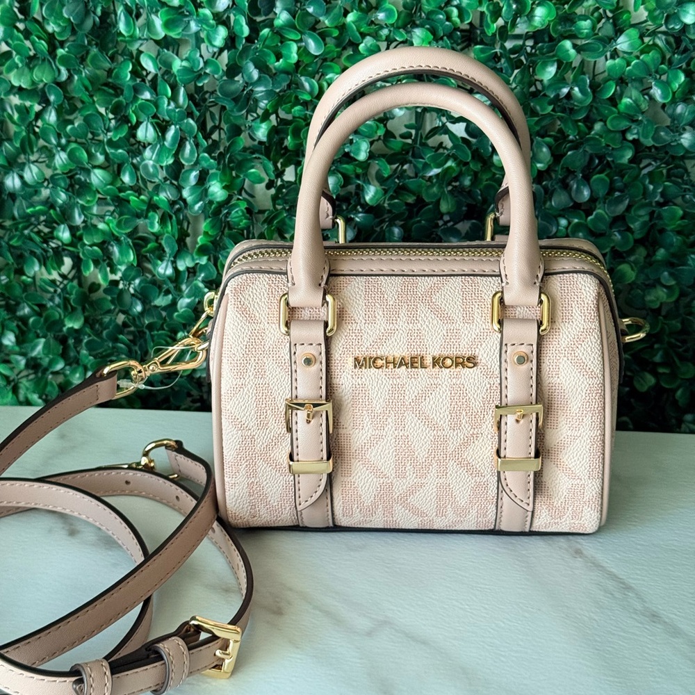 Michael Kors Women's XS Duffle Crossbody Satchel Bag in Light Pink Ballet NWT
